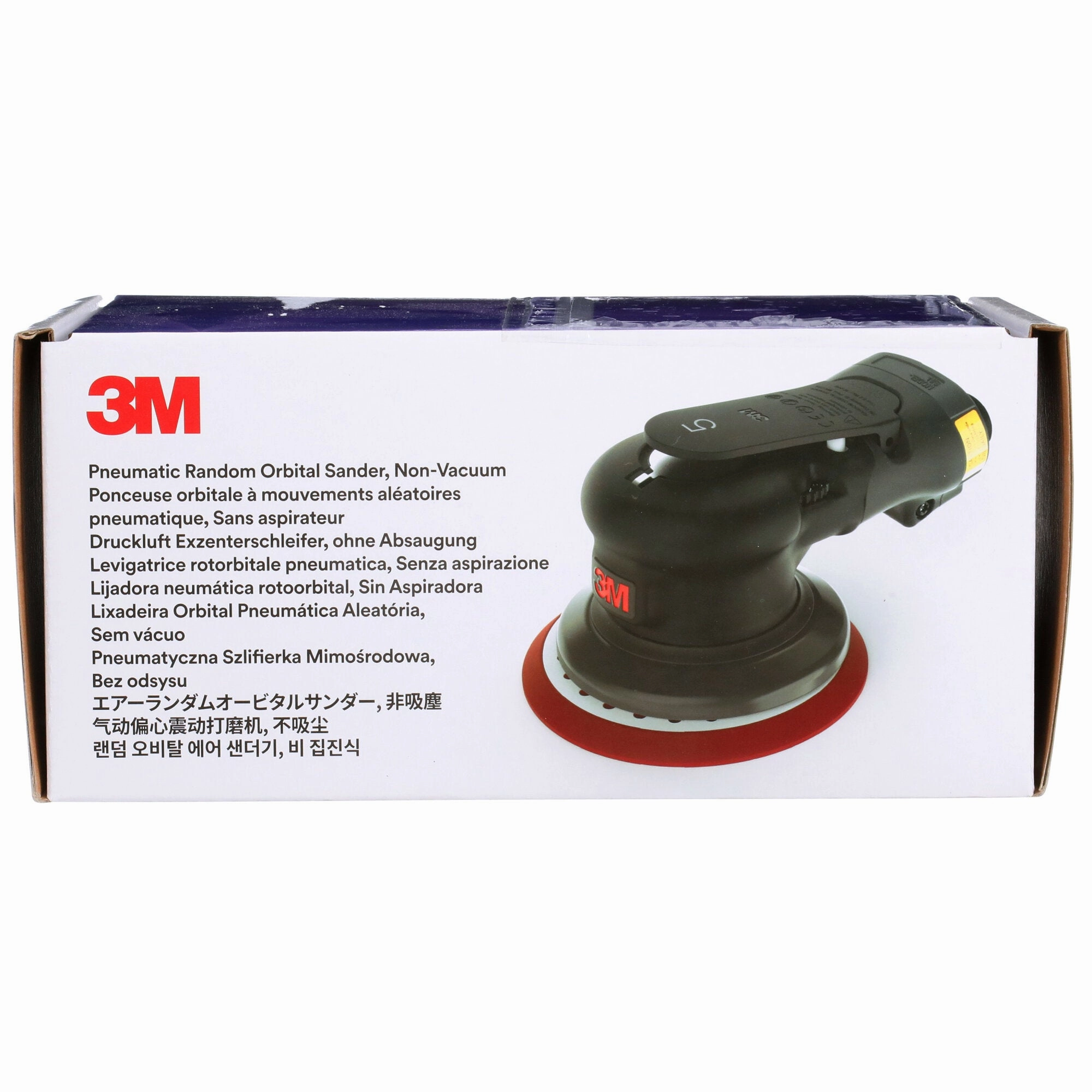3M Pneumatic Random Orbital Sander, 88951, 6 in, Non-Vacuum, 5/16 inOrbit