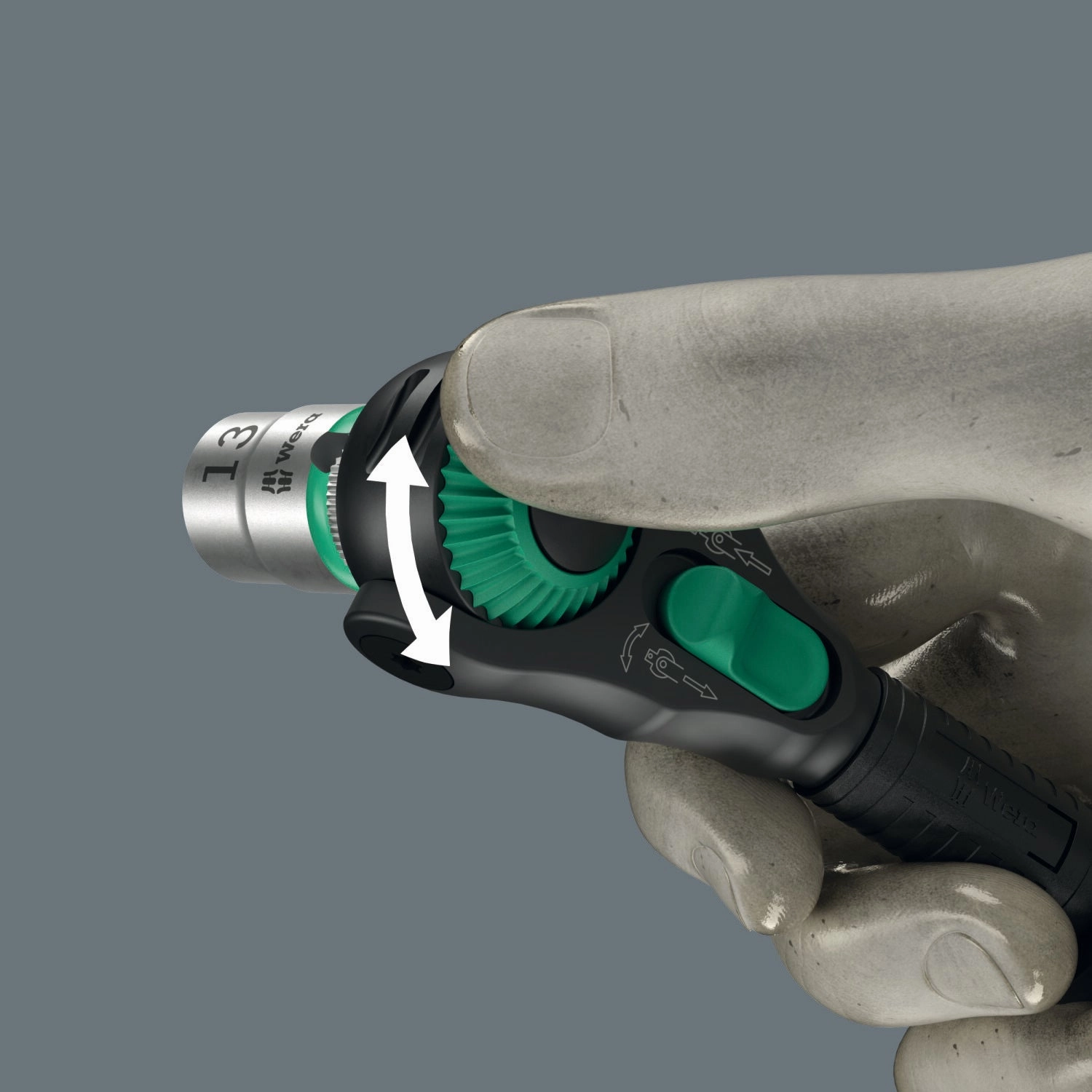 (PRE-ORDER) Wera 8000 B Black Edition Zyklop Speed Ratchet with 3/8" Drive