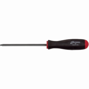 Bondhus 11602 #2 x 4.0" Ball End Square Tip Screwdriver with ProGuard Finish, 2 Piece