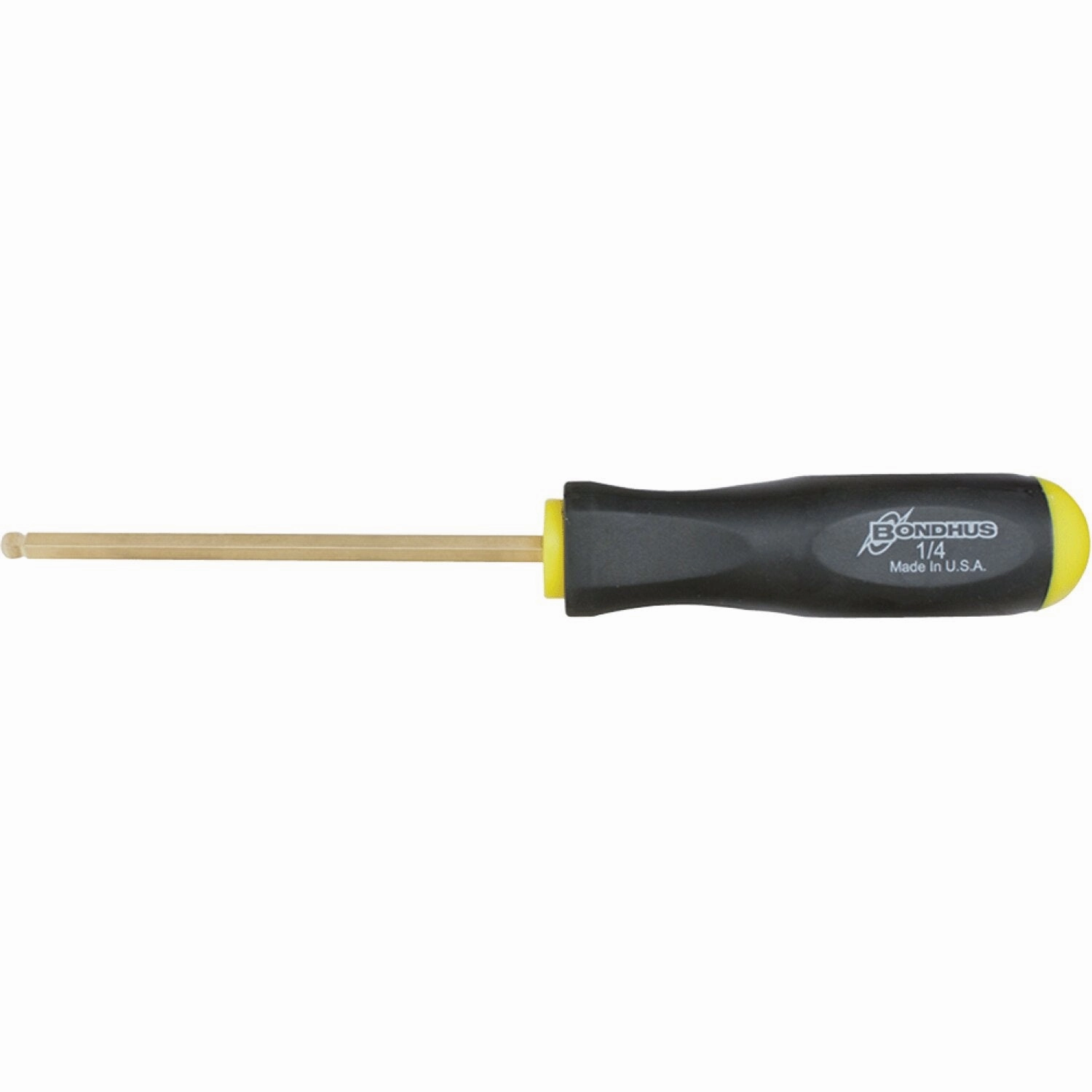 Bondhus 38652 2.0mm GoldGuard Plated Ball End Screwdriver, 2 Piece