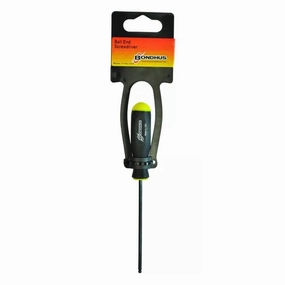 Bondhus 40605 Tagged and Barcoded 3/32" x 2.8" Ball End Tip Screwdriver with ProGuard Finish, 2 Piece
