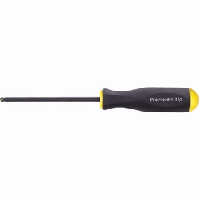 Bondhus 74652 2mm x 72mm ProHold Ball End Tip Screwdriver with ProGuard Finish, 2 Piece