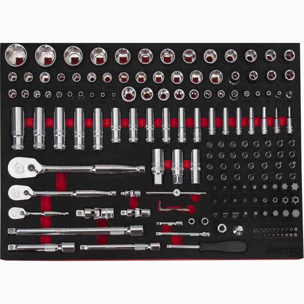 BOXO 171Pc 1/4", 3/8"& 1/2" Master Socket Set