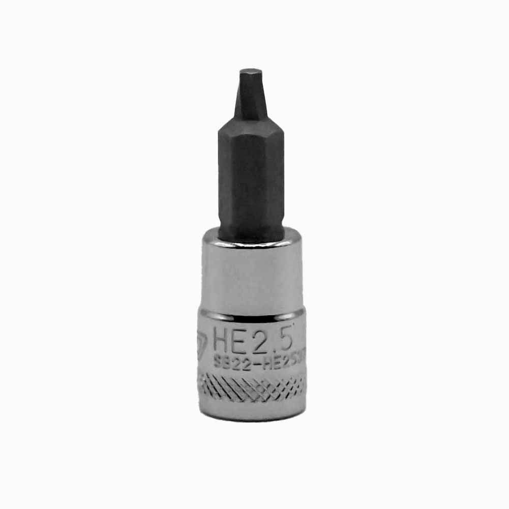 BOXO 1/4" Hex Extractor Bit Sockets - Sizes H2 to H6