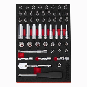 BOXO 52Pc 1/4" Socket & Bit Set