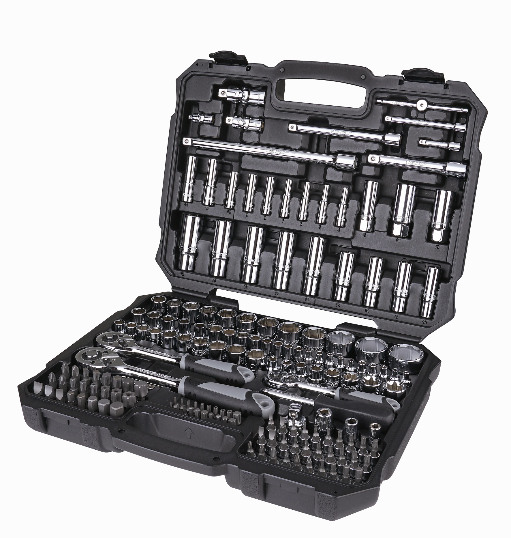 BOXO BLACK SERIES 172Pc 1/4", 3/8" & 1/2" Master Set