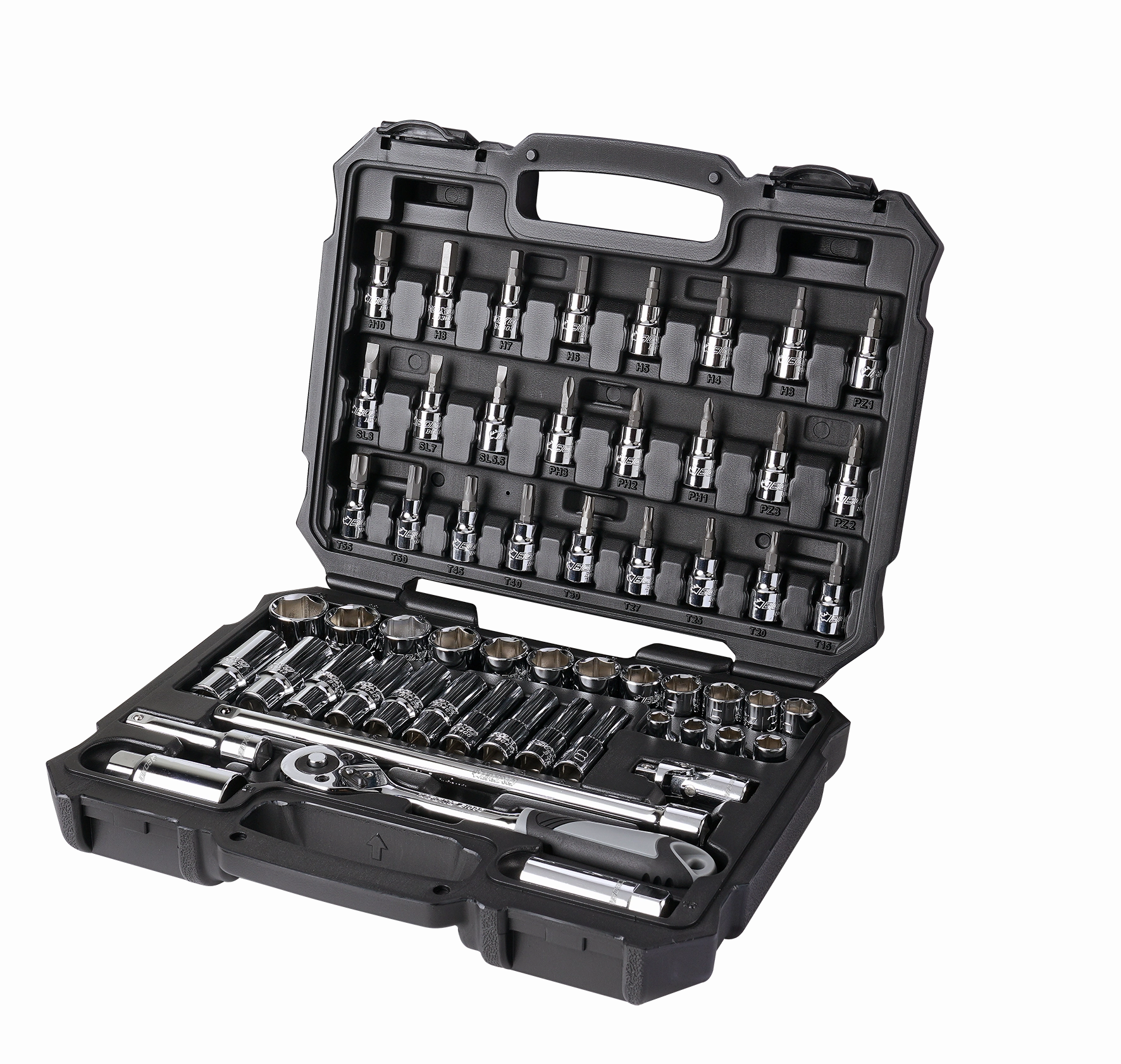 BOXO BLACK SERIES 57Pc 3/8" Master Socket Set