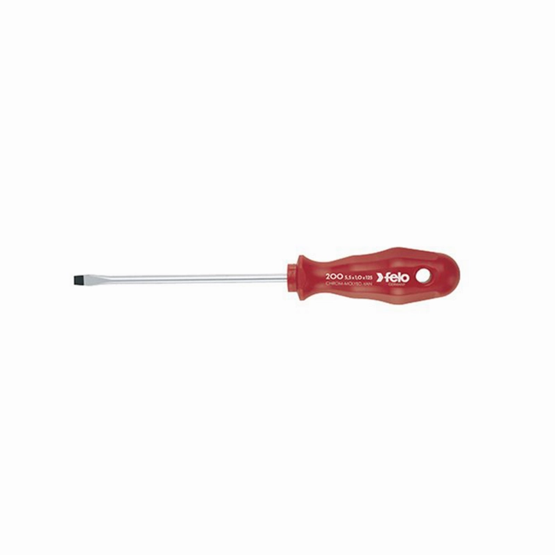 Felo 0715713032 3/8" x 7.9" Slotted Screwdriver, 200 Series
