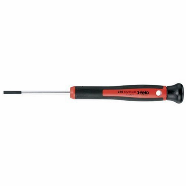 Felo 0715731746 2.5mm x 7.9" Precision Slotted Screwdriver, 240 Series