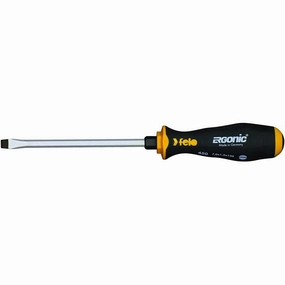 Felo 0715764523 Ergonic 9/32 in. x 5 in. Slotted Screwdriver with Hammer Cap