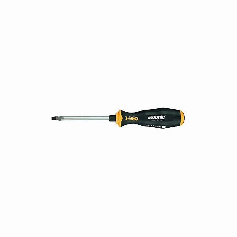 Felo 0715764525 Ergonic 23/64 in. x 6 in. Slotted Screwdriver with Hammer Cap
