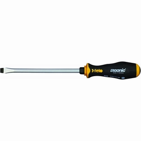 Felo 0715764527 Ergonic 3/8-Inch x 7-Inch Slotted Screwdriver with Hammer Cap