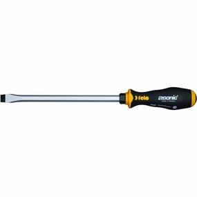 Felo 0715764529 Ergonic 15/32-Inch x 8-1/4-Inch Slotted Screwdriver with Hammer Cap