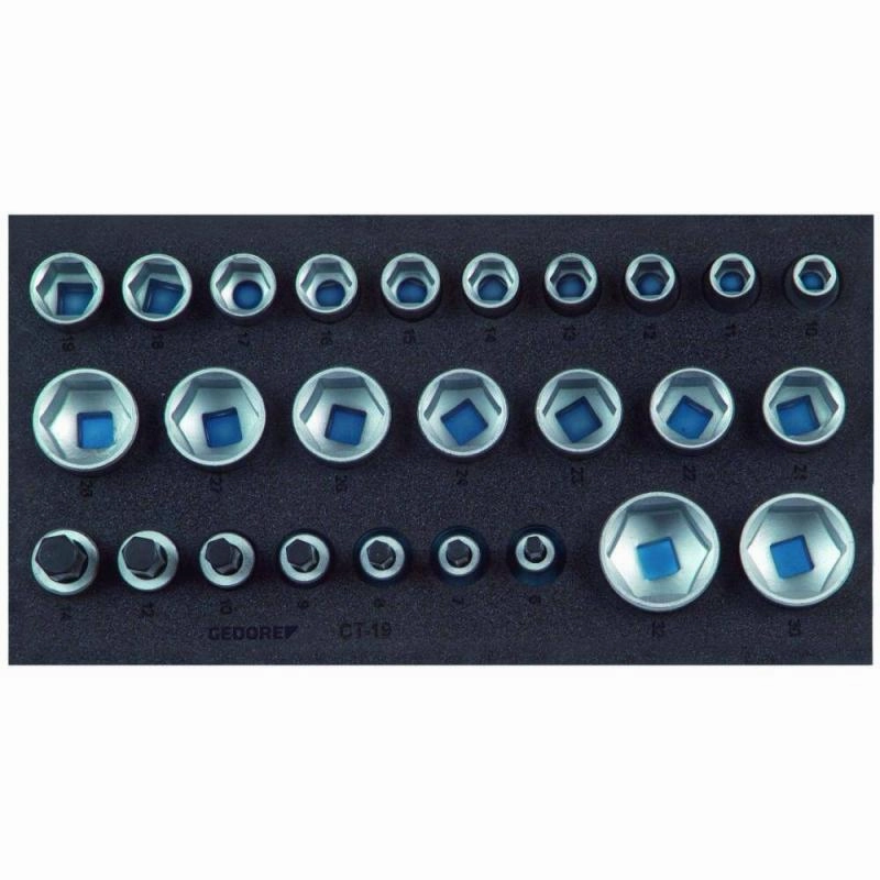 Gedore 2308908 Socket Set 1/2 Inch, Hexagon, In 1/3 Check-Tool Module