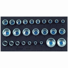 Gedore 2308908 Socket Set 1/2 Inch, Hexagon, In 1/3 Check-Tool Module