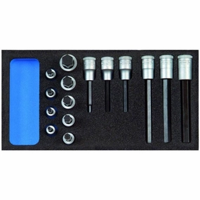 Gedore 2308932 Screwdriver bit socket set 1/2" in 1/3 Check-Tool module