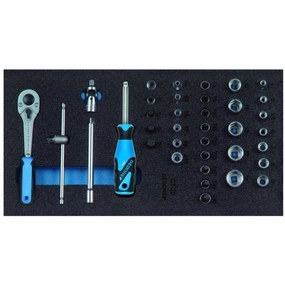 Gedore 2308967 Socket set 1/4 Inch in 1/3 Check-Tool module