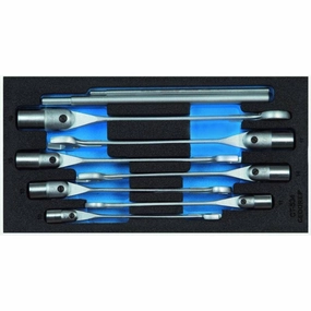 Gedore 2309076 Set combination swivel head wrenches in 1/3 Check-Tool module