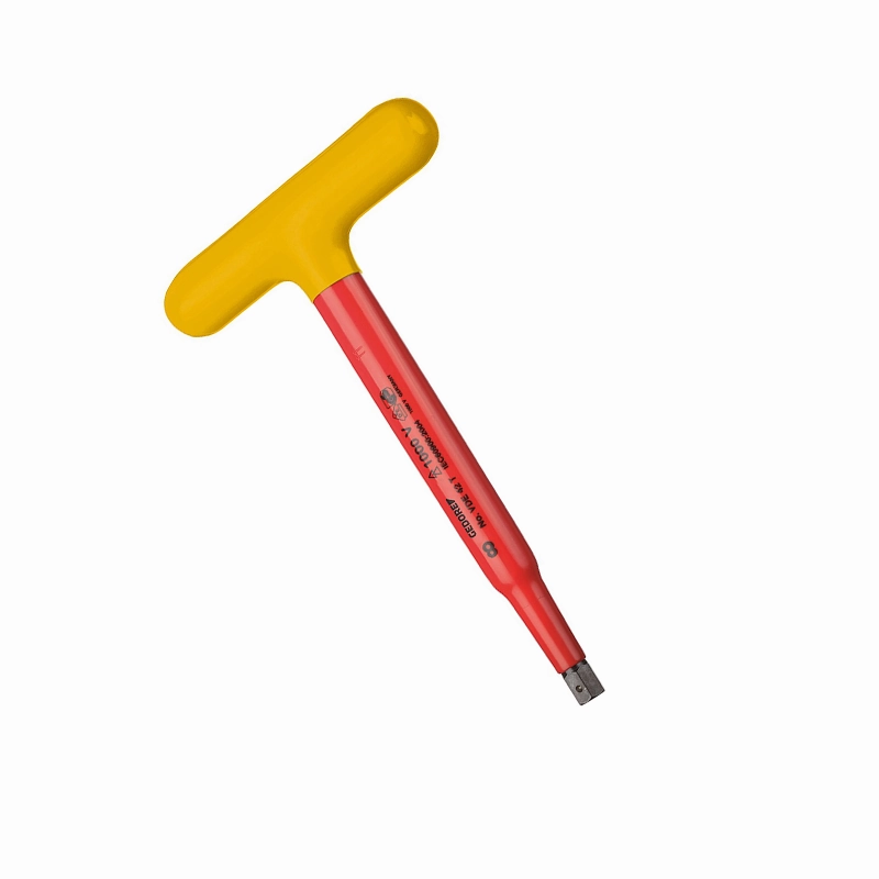 GEDORE 2661225 4mm VDE Hexagon Allen Key with T-Handle