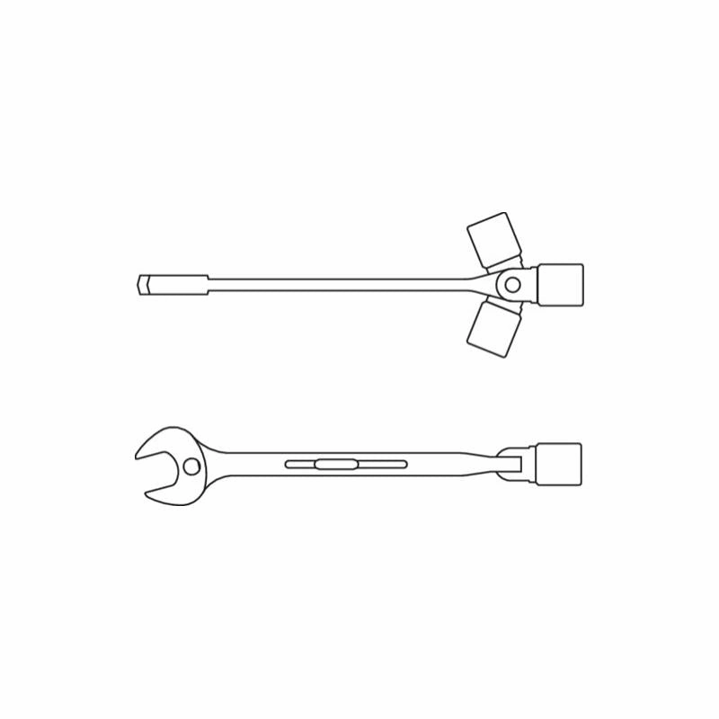 Gedore 6512140 534 Combination Swivel Head Wrench 11 mm