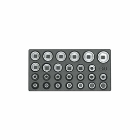 Gedore 6626580 Socket set 1/2", hexagon, in 1/3 ES tool module