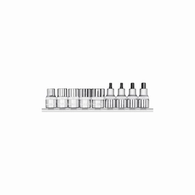 Gedore R68008009 Screwdriver bit sockets 1/2  rail 9pcs