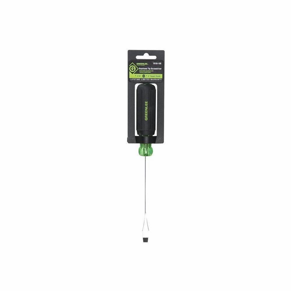 Greenlee 0153-15C Screwdriver, Flat-Key 5/16x6 in.
