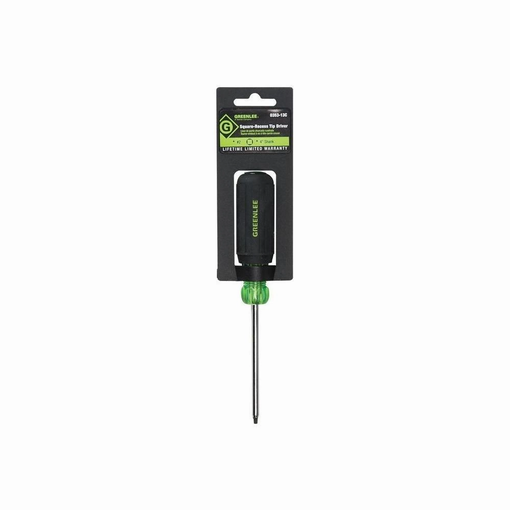 Greenlee 0353-13C Square-Recess Tip Driver #2 x 4"