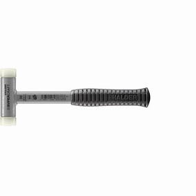 Halder 3377.030 Supercraft Dead Blow, Non-Rebounding Hammer with Nylon Face Inserts Steel Housing and Steel Handle with Rubber Grip