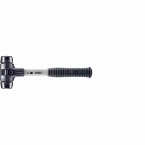 Halder 3702.040 Simplex Mallet with Black Rubber Inserts Heavy Duty Reinforced Housing and Fiberglass Handle