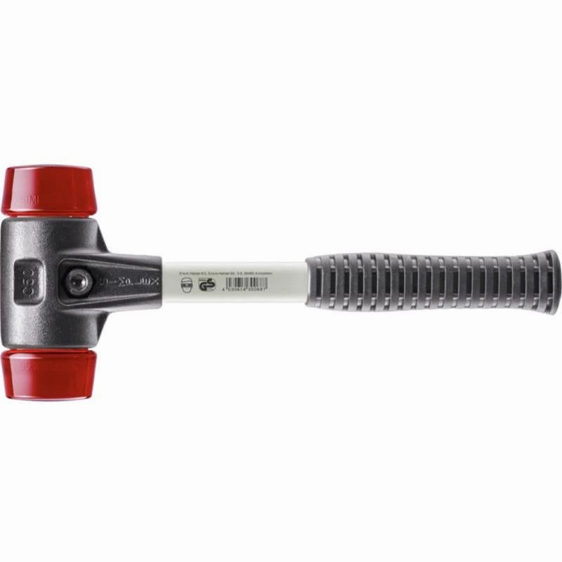 Halder 3706.040 SIMPLEX Plastic Soft-Face Mallet w/ Steel Housing & Fiberglass Handle1.9 lbs Head