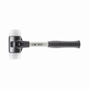 Halder 3707.040 Simplex Mallet with Superplastic Inserts Heavy Duty Reinforced Housing and Fiberglass Handle