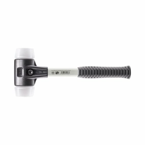 Halder 3707.080 Simplex Mallet with Superplastic Inserts Heavy Duty Reinforced Housing and Fiberglass Handle