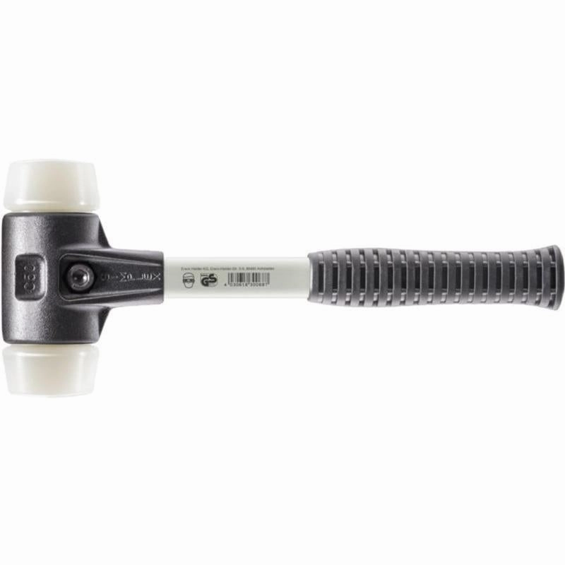 Halder 3708.030 Simplex Mallet with Nylon Inserts  Heavy Duty Reinforced Housing and Fiberglass Handle