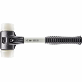 Halder 3708.030 Simplex Mallet with Nylon Inserts  Heavy Duty Reinforced Housing and Fiberglass Handle