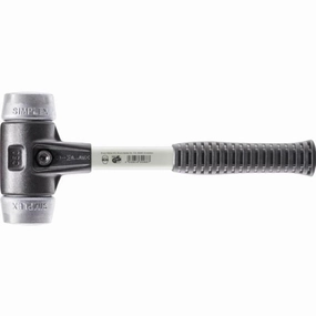 Halder 3709.050 Simplex Mallet with Aluminum Inserts Heavy Duty Reinforced Housing and Fiberglass Handle