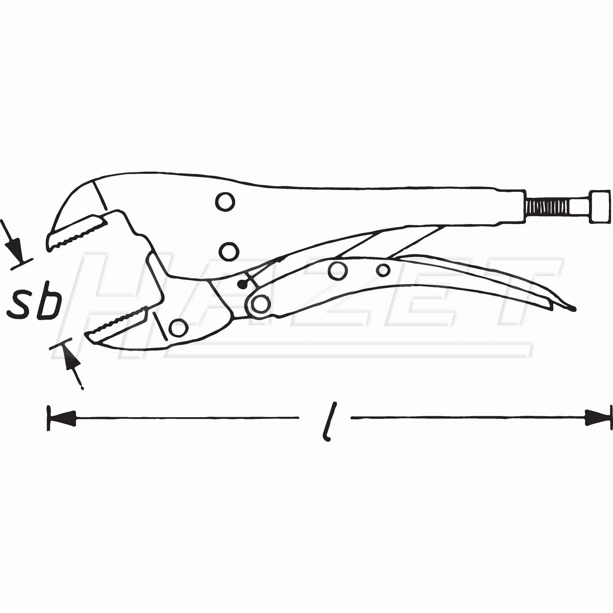 Hazet 755-6A Self-Adjusting Grip Pliers