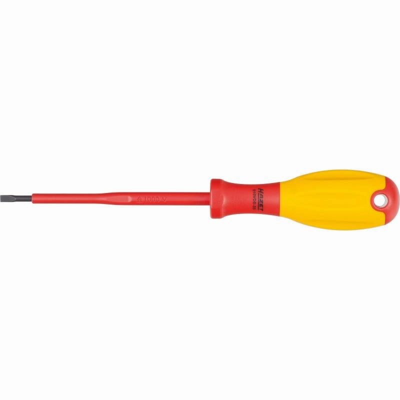 Hazet 810VDE-35 Screwdriver with Protective Insulation, Slotted, 0.6x3.5mm