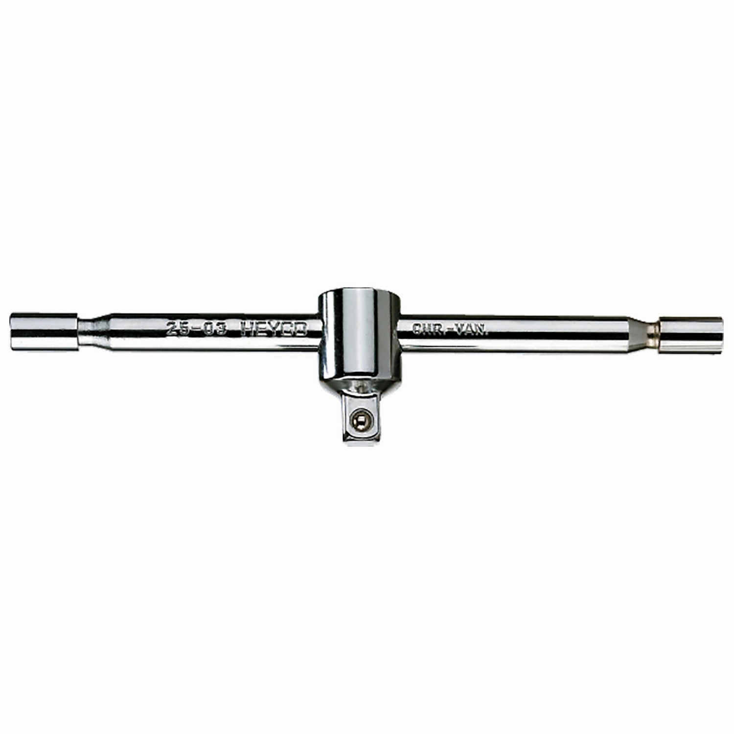 Heyco 00025030083 Sliding T-Handle Ratchet, 1/4", 25-03