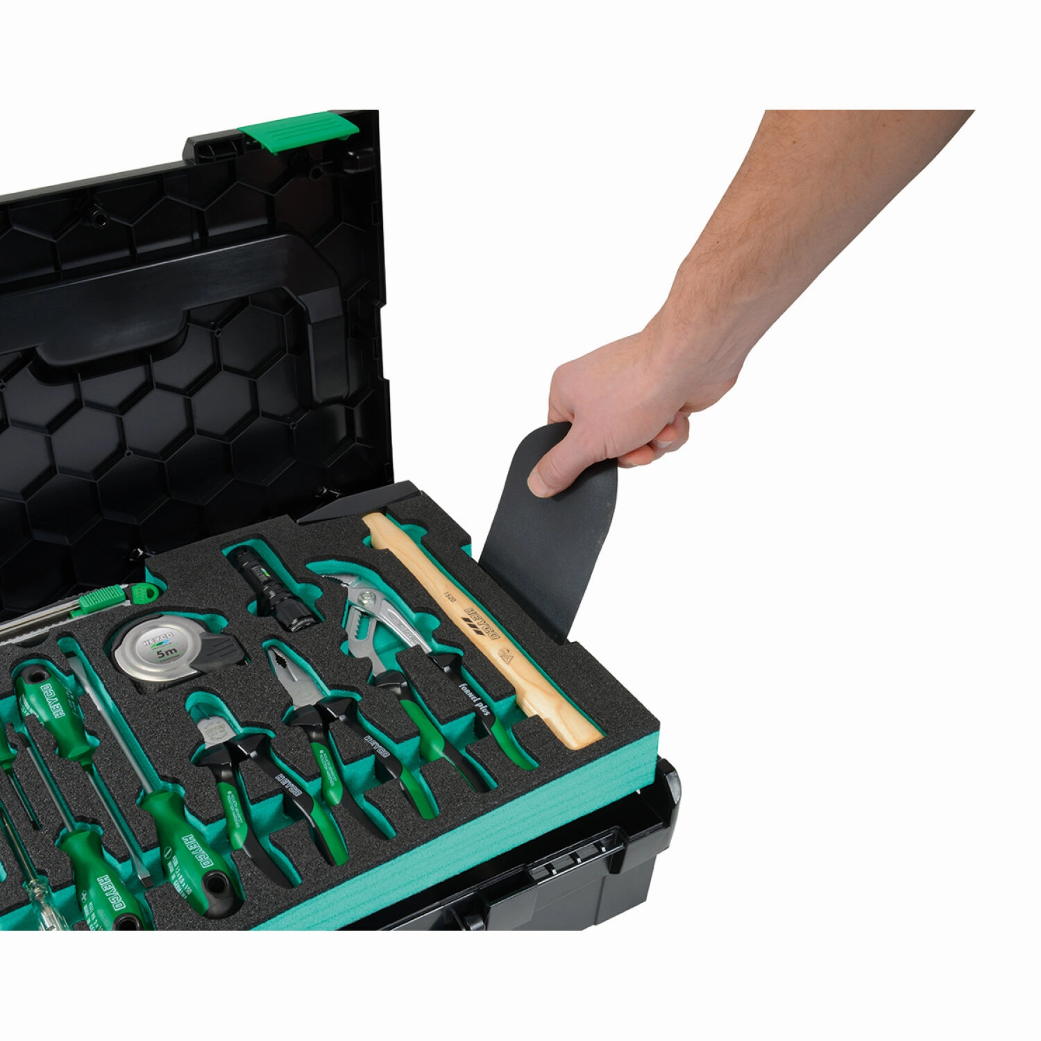 Heyco 00200678082 Tool set Expert in L-Boxx, 77 pcs., 6-Point, MM