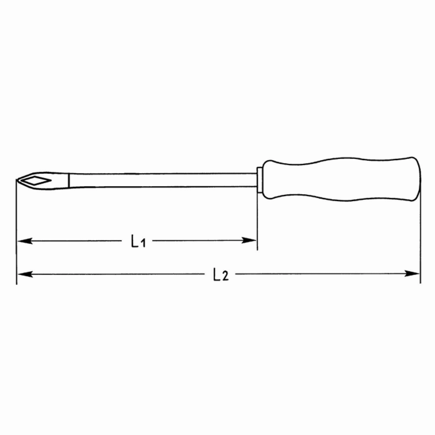 Heyco 01415000680 TORX Screwdriver with Acetate Handle, Size-T6, Length-130mm