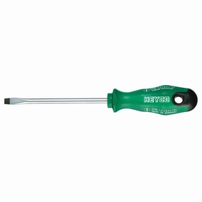 Heyco 04530012580 Slotted Engineers' Screwdriver with 2K Handle, 6.5 mm