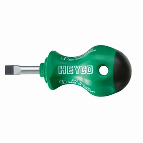 Heyco 04545004080 Slotted Stubby Screwdriver with 2K Handle, 3.5mm