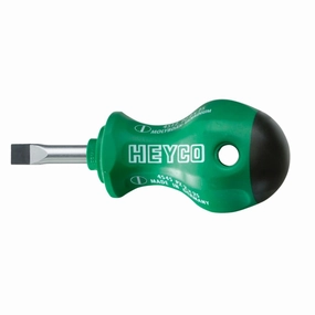 Heyco 04545004080 Slotted Stubby Screwdriver with 2K Handle, 3.5mm