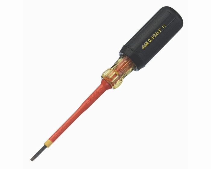 Ideal 35-9148 Slotted 3/32" x 3" Insulated Screwdriver