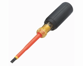 Ideal 35-9150 Slotted 1/4" x 4" Insulated Screwdriver