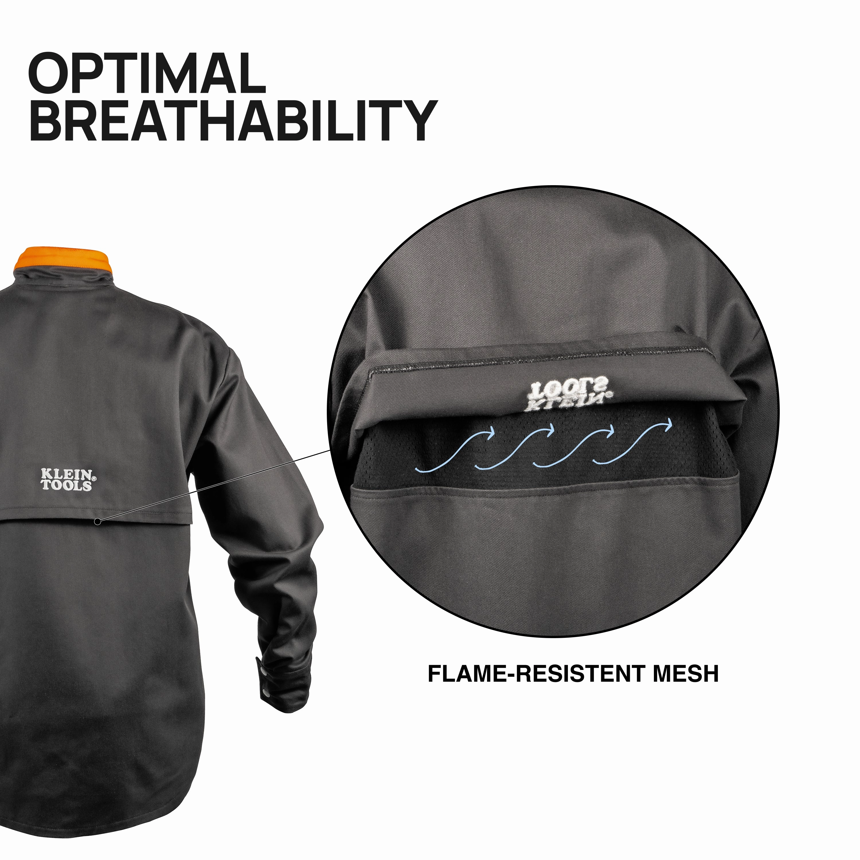 Klein Tools 03078 Flame-Resistant Welding Jacket, Large