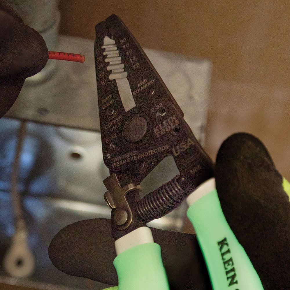 Klein Tools 11055GLW High-Visibility Klein-Kurve Wire Stripper / Cutter