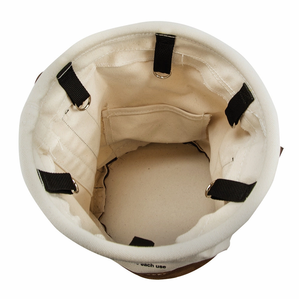 Klein Tools 5104OCTO Leather Bottom Bucket with Connection Points