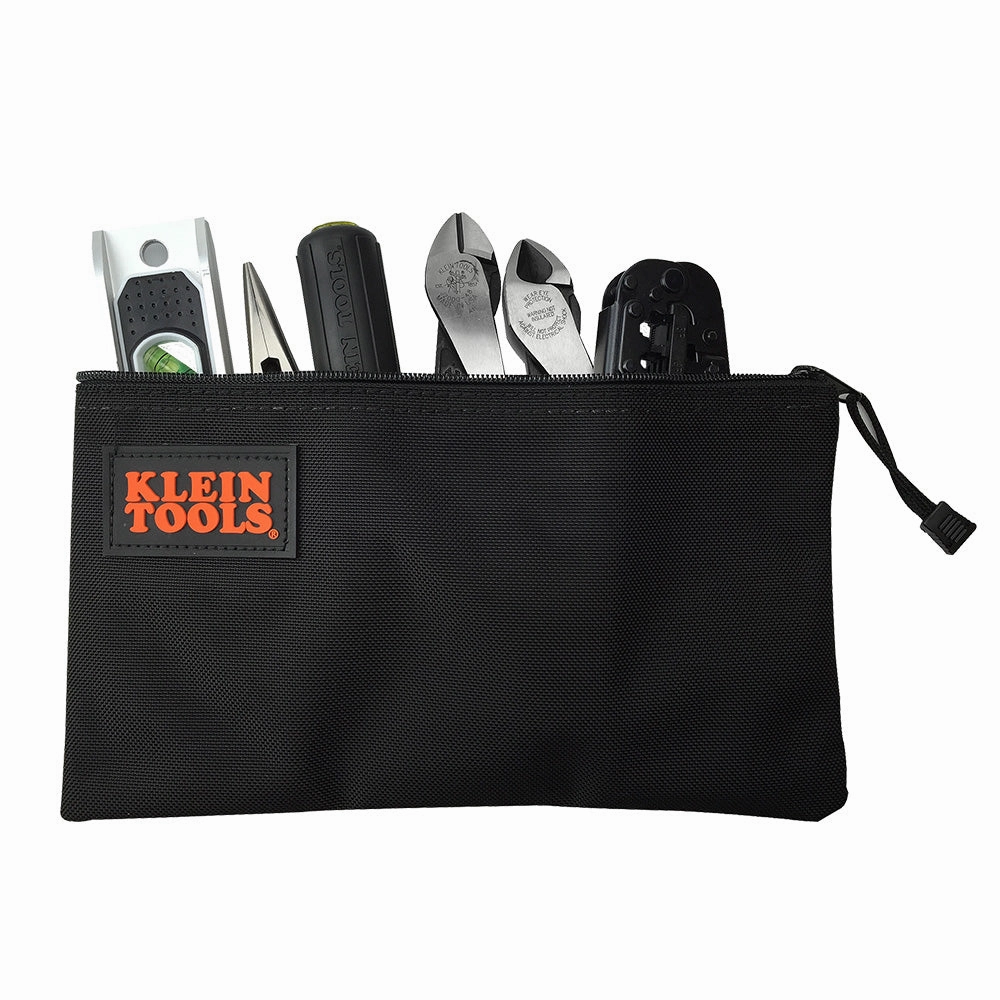 Klein Tools 5139B 12-1/2-Inch Cordura Ballistic Nylon Zipper Bag